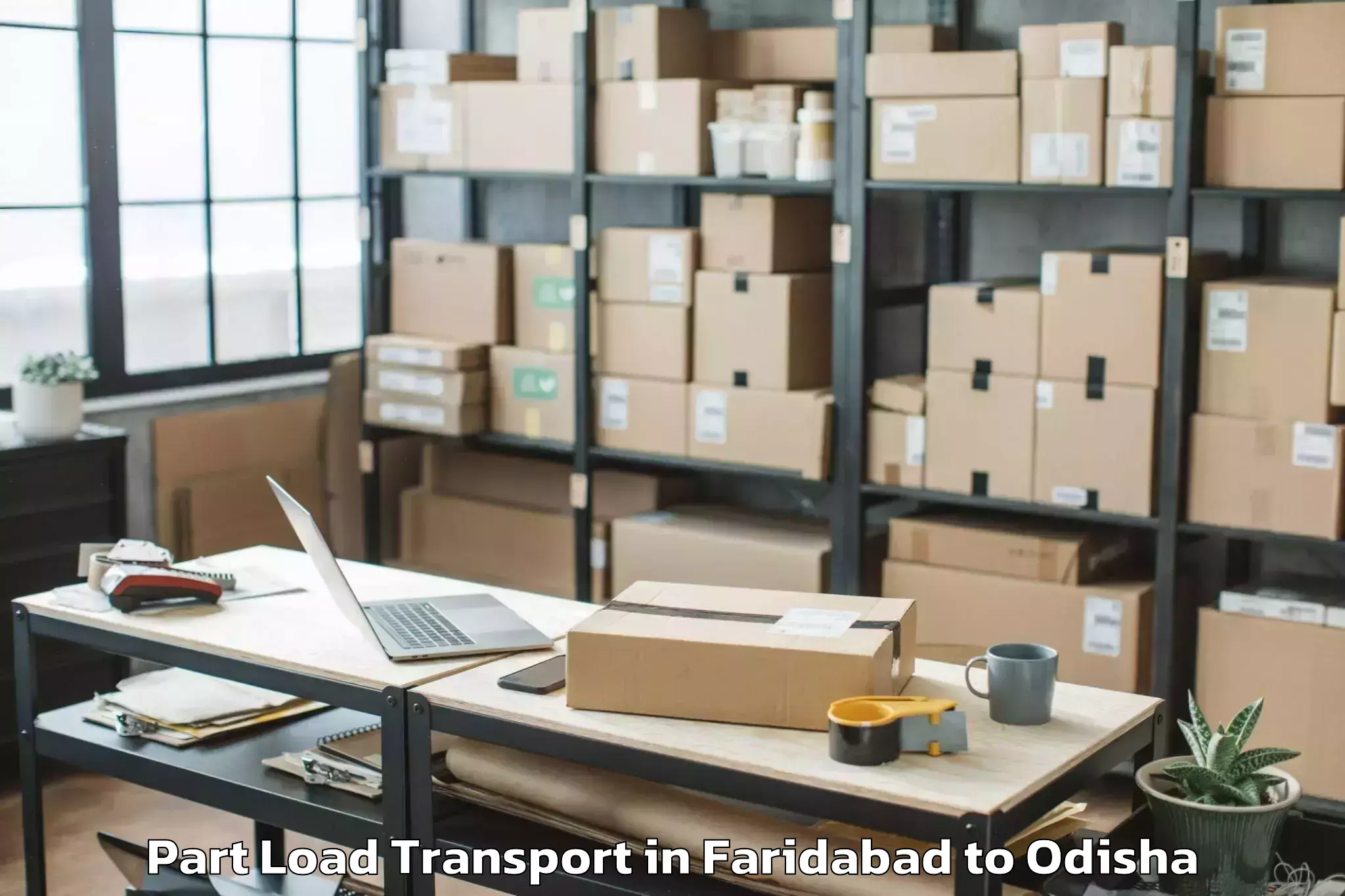 Faridabad to Manamunda Part Load Transport